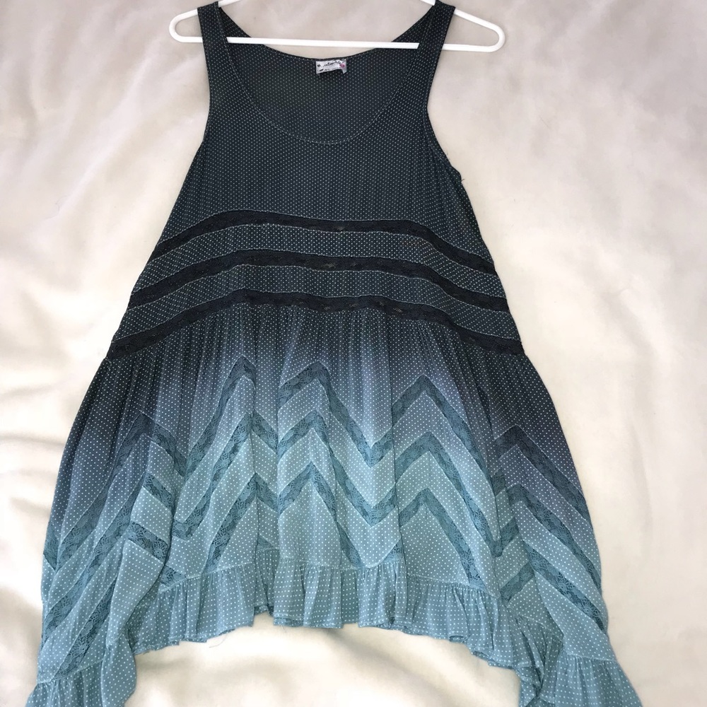 Voile and Lace Trapeze Slip Ombre Ombré Custom Dye